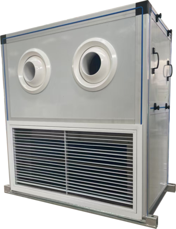 立柜式射流空调机组：机组吹出气流射程近15米左右，多适用于远距离或者高大空间制冷制热的场所。